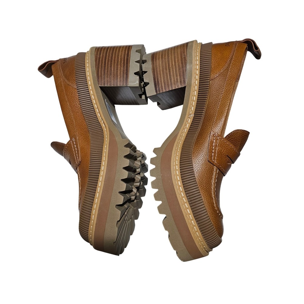 See by Chloé Tan Mahalia Loafers Block‎ Heel Women's Size 41EU 10.5US - Picture 3 of 12